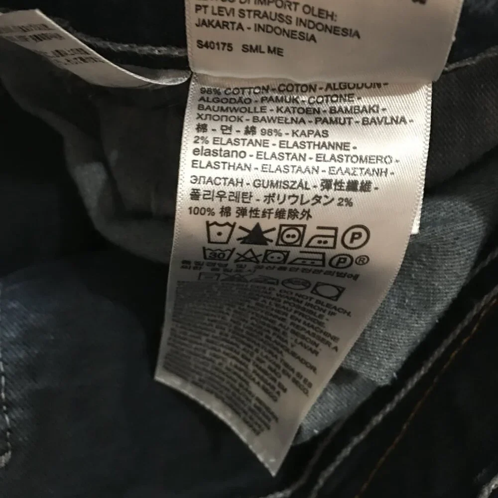 Levi's 559 Relaxed Straight Mens Jeans Size 40x32 Dark Wash